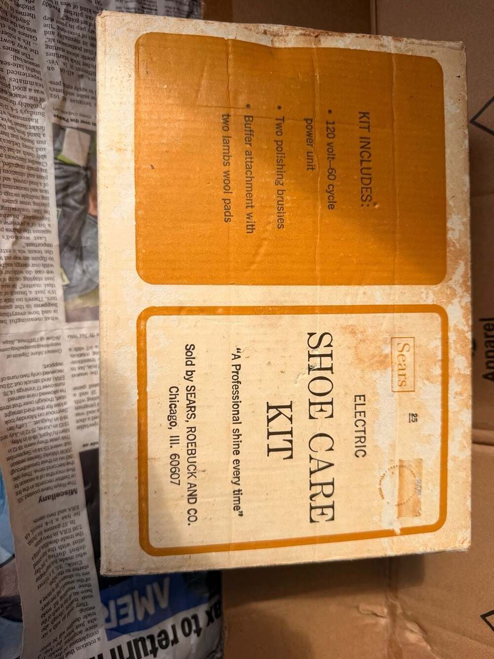 Sears Electric Shoe Care Kit Vintage